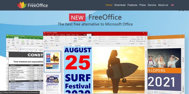 Schermata di FreeOffice di SoftMaker, software gratuito compatibile con formati DOCX e XLSX