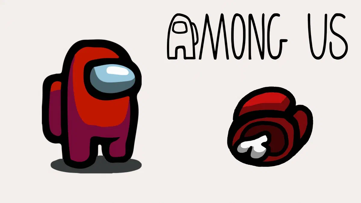 Personaggi colorati di Among Us riuniti in astronave durante una riunione d'emergenza