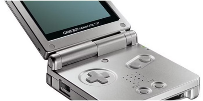Game Boy Advance SP shell console fermée