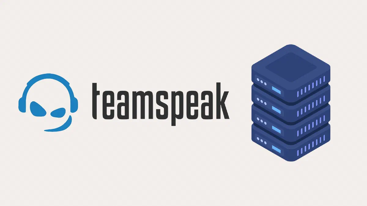 Finestra di TeamSpeak con l'elenco dei canali di un server e gli utenti collegati