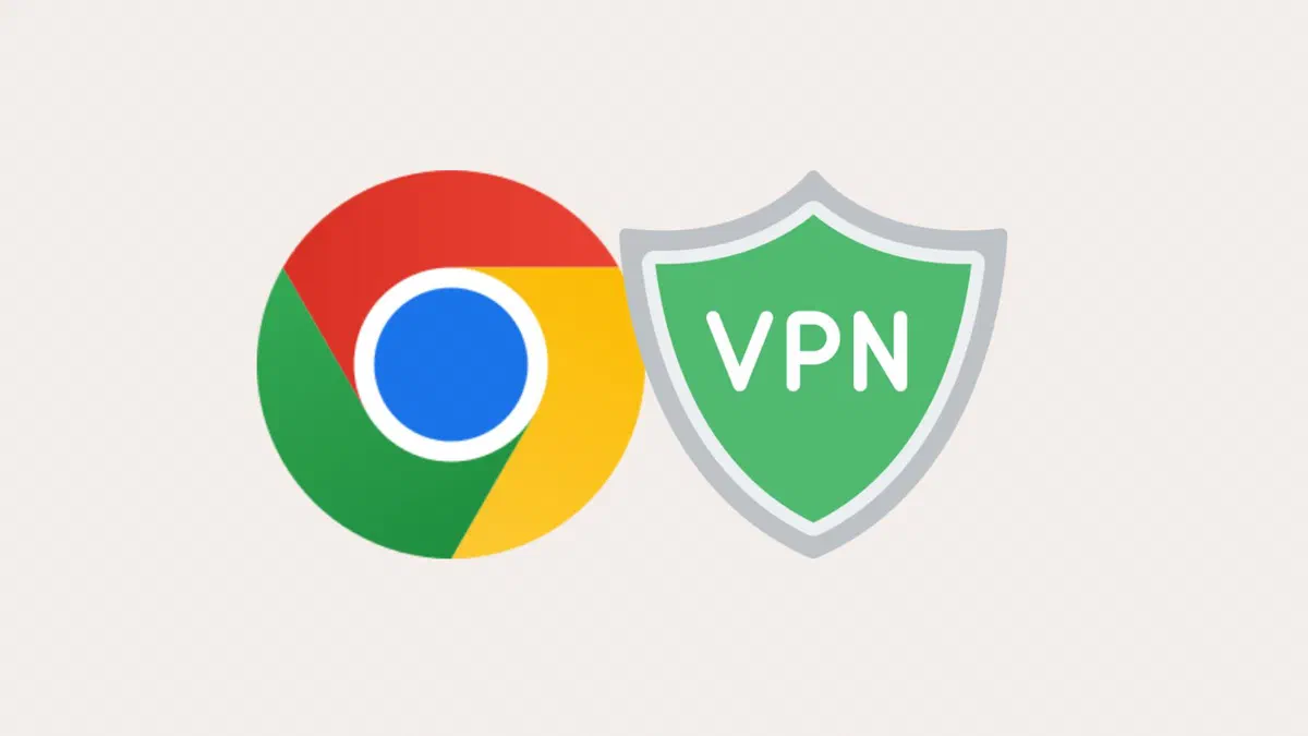 Barra delle estensioni di Chrome con l'icona di una VPN attiva
