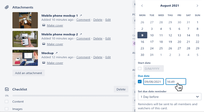 Impostazione di date di inizio e scadenze per garantire la puntualità delle consegne su Trello