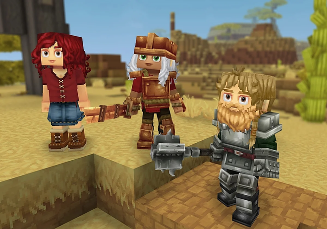Landscape Voxel erzeugt von der proprietären Grafik-Engine von Hytale