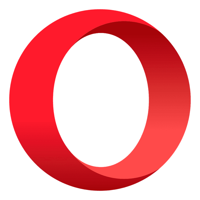 Logo distintivo del browser Opera