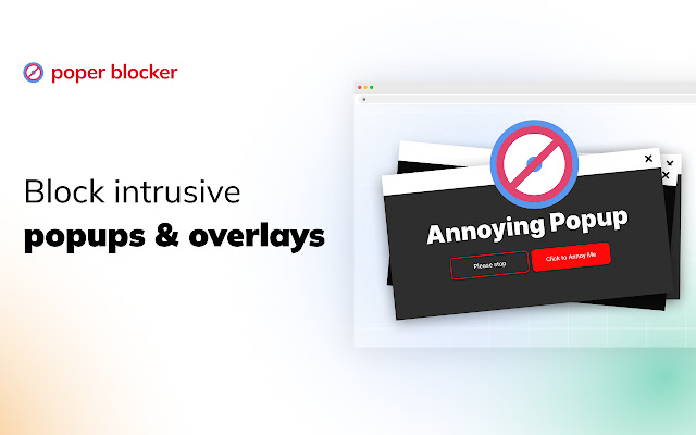 Simbolo dell’estensione Poper Blocker specializzata nel blocco pop-up