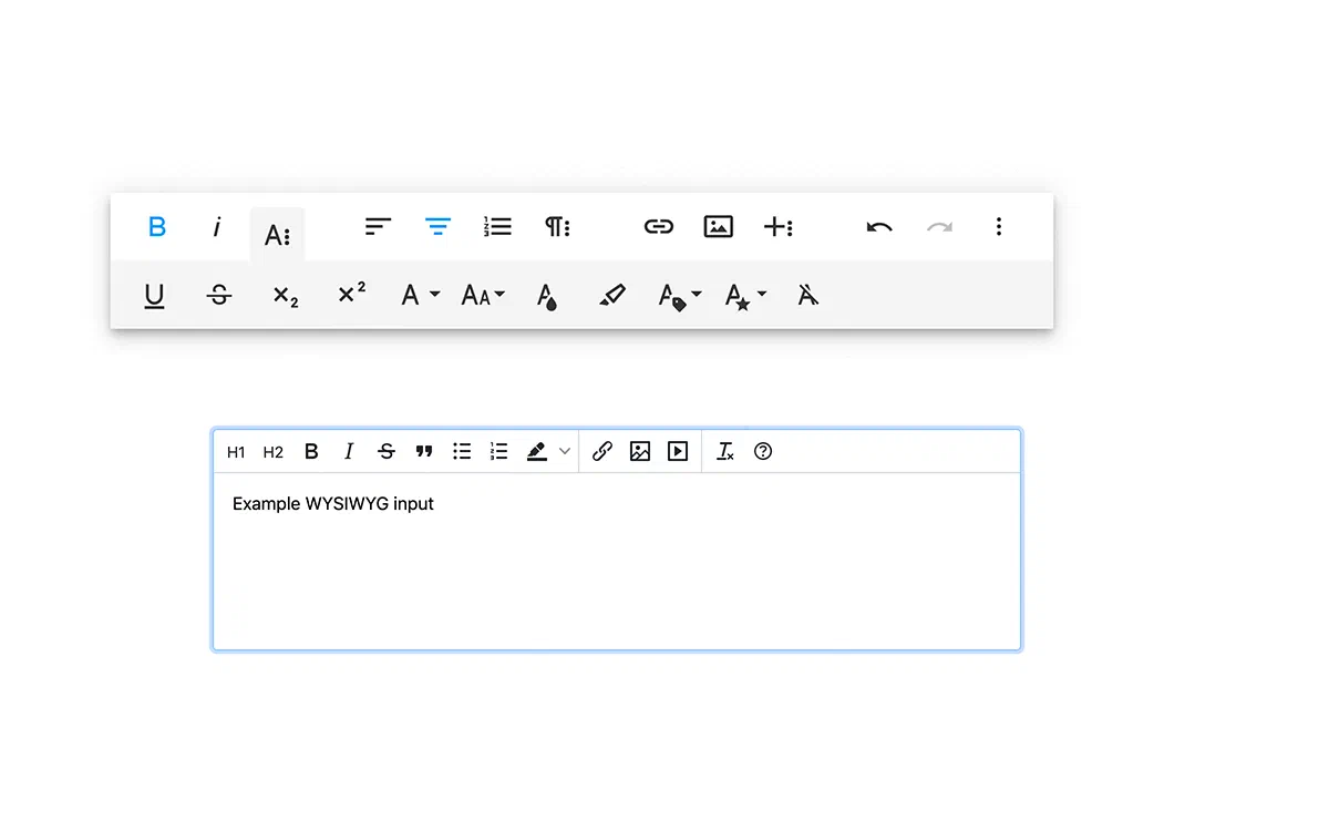 Beste kostenlose HTML WYSIWYG Editoren