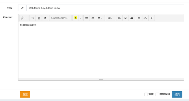 WYSIWYG Summernote Editor Control Panel, integriert nativ mit dem Bootstrap Framework