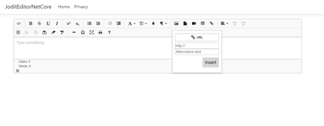 Leichter und schneller Arbeitsbereich des HTML Jodit Editors, ideal für schlanke Webprojekte