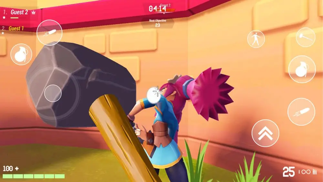 Action première personne tireur à haut rythme dans le jeu de navigateur Venge.io
