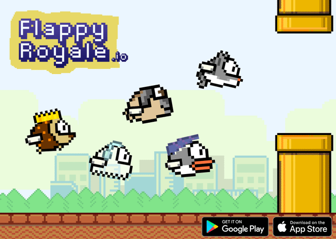 Gameplay de Flappyroyale.io, la version bataille royale du célèbre oiseau