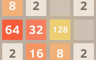 La grille de nombre du célèbre jeu de puzzle stratégique 2048.io