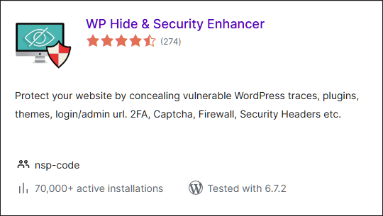 WP Hide and Security Enhancer: nascondere l’URL di login di WordPress