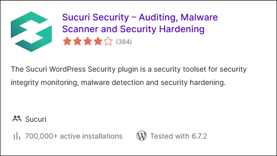 Sucuri Security: monitoraggio e rimozione malware per siti WordPress
