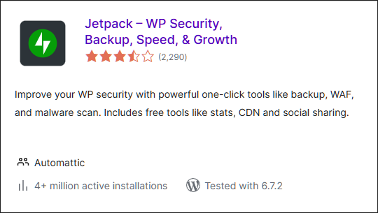 Jetpack Security: backup automatici e sicurezza per WordPress