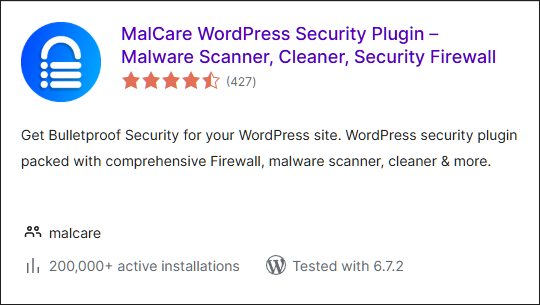 MalCare Security: rilevamento avanzato malware per WordPress
