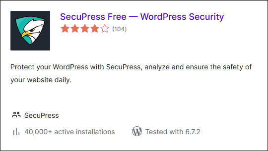 SecuPress: scansione malware e sicurezza login per WP