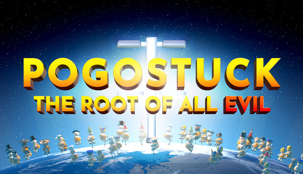 Un moment de gameplay difficile à Pogostuck, plate-forme punitive basée sur l’utilisation du bâton de pogo