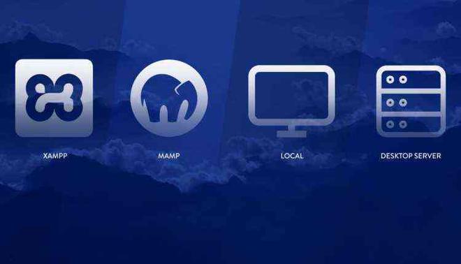 Loghi dei server locali WAMP, MAMP e LAMP per lo sviluppo web