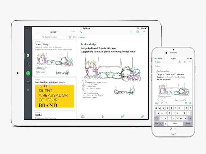 Gestione delle attività e formattazione del testo su Evernote per iPad