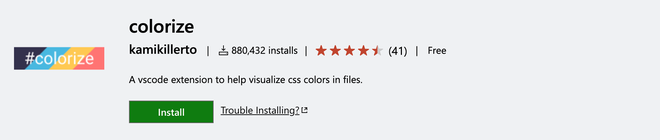 Colorful wallpapers automatically applied to textual color codes (HEX and RGB) in CSS with Colorize