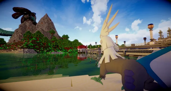 Créations Pokémon insérées dans le monde du jeu grâce au mod Pixelmon Generations