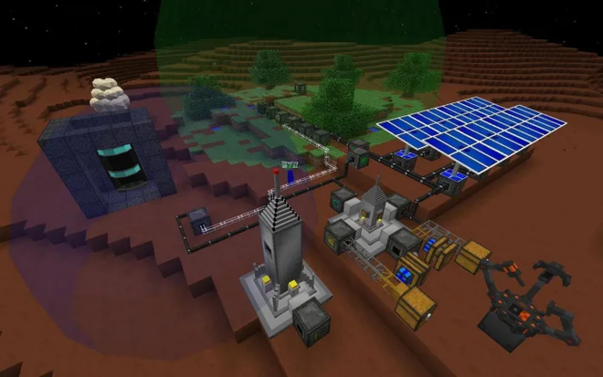 Construction de fusées et d’aventures interstellaires avec le mod spatial GalactiCraft