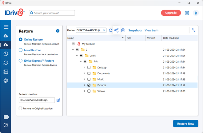 Piattaforma IDrive, soluzione economica per il cloud backup multi-dispositivo