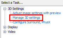 Gestion vocale des paramètres 3D dans le panneau de contrôle de carte vidéo NVIDIA