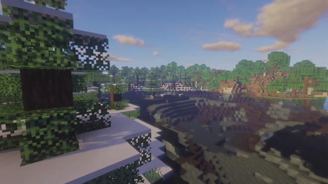 Effet de désaturation nocturne dans Minecraft avec au-delà de la croyance