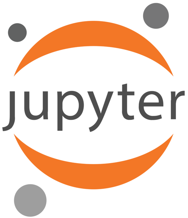 Logo ufficiale di Jupyter Notebooks, l’applicazione web open source cardine per la programmazione e la visualizzazione interattiva dei dati