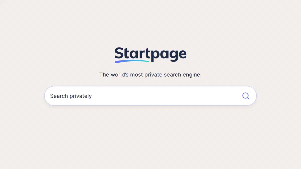 Barra di ricerca di un browser con il menu dei diversi motori di ricerca selezionabili