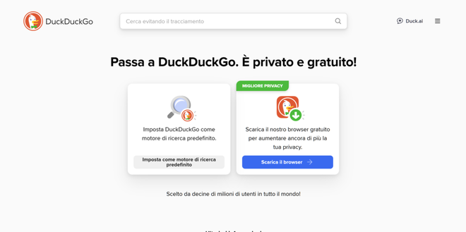 DuckDuckGo: il motore di ricerca che protegge la privacy degli utenti
