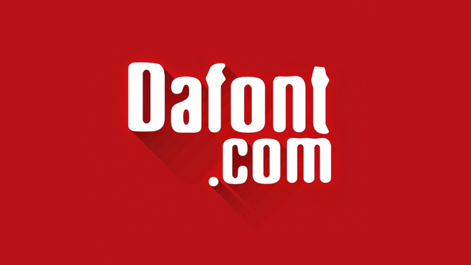 Home page di Dafont, sito storico per scaricare font creativi e decorativi organizzati per categorie