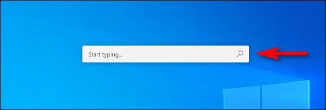 Barra di ricerca fluttuante in stile Spotlight attivata su Windows 11