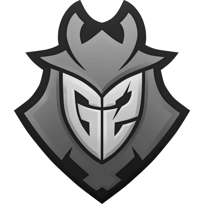 Logo de l’organisation européenne G2 Esports fondé par Ocelote