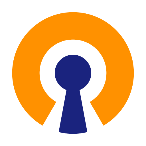 Logo di OpenVPN, protocollo open-source per la creazione di reti VPN self-hosted