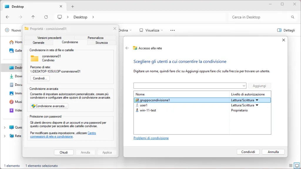 Condividere una cartella in locale su windows 13