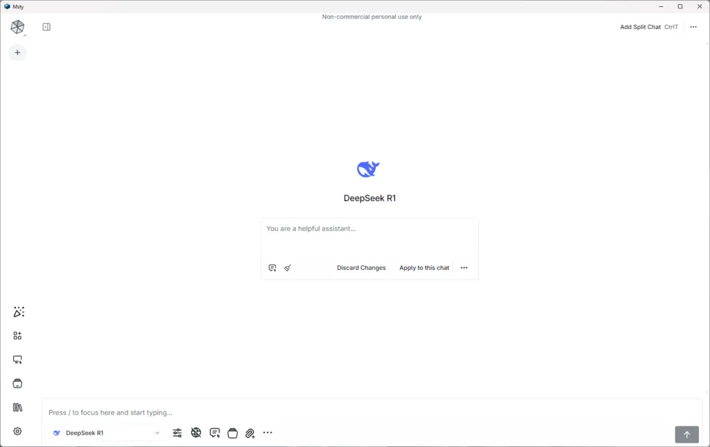 Configurare msty llm localmente 3