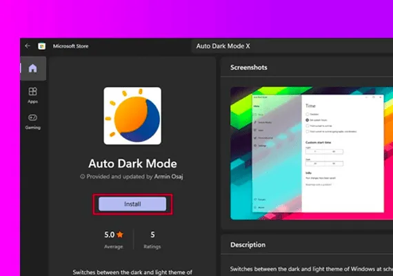 Abilitare la modalit&agrave; oscura automatica in Windows 11