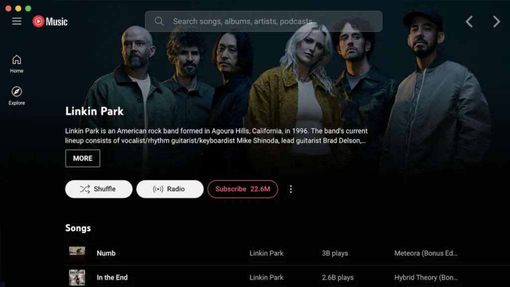 Un desktop player per Youtube Music