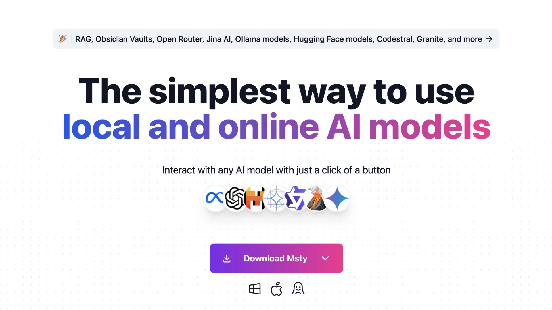 cover configurare msty llm localmente