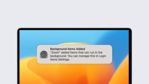 Cover gestire elementi di avvio su macos