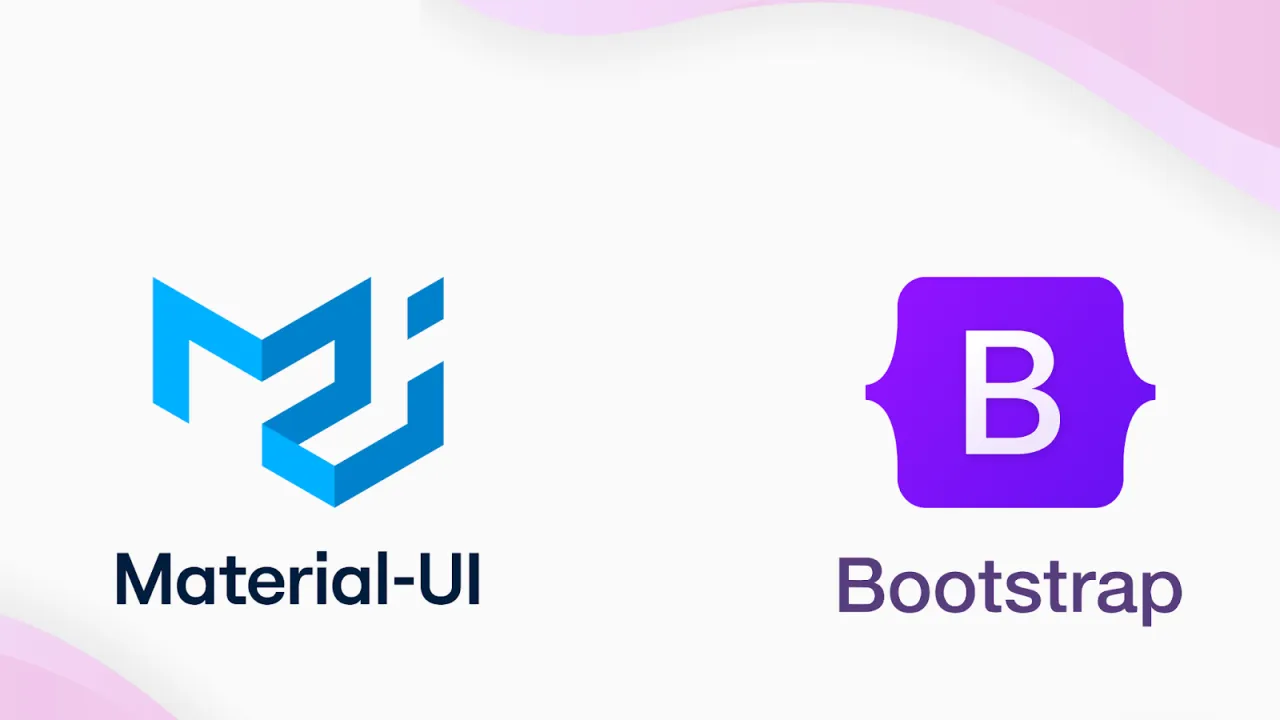 cover material design e bootstrap un confronto