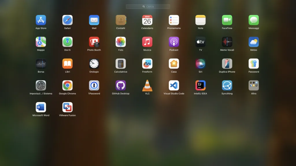 Modificare Righe e Colonne del Launchpad di macOS