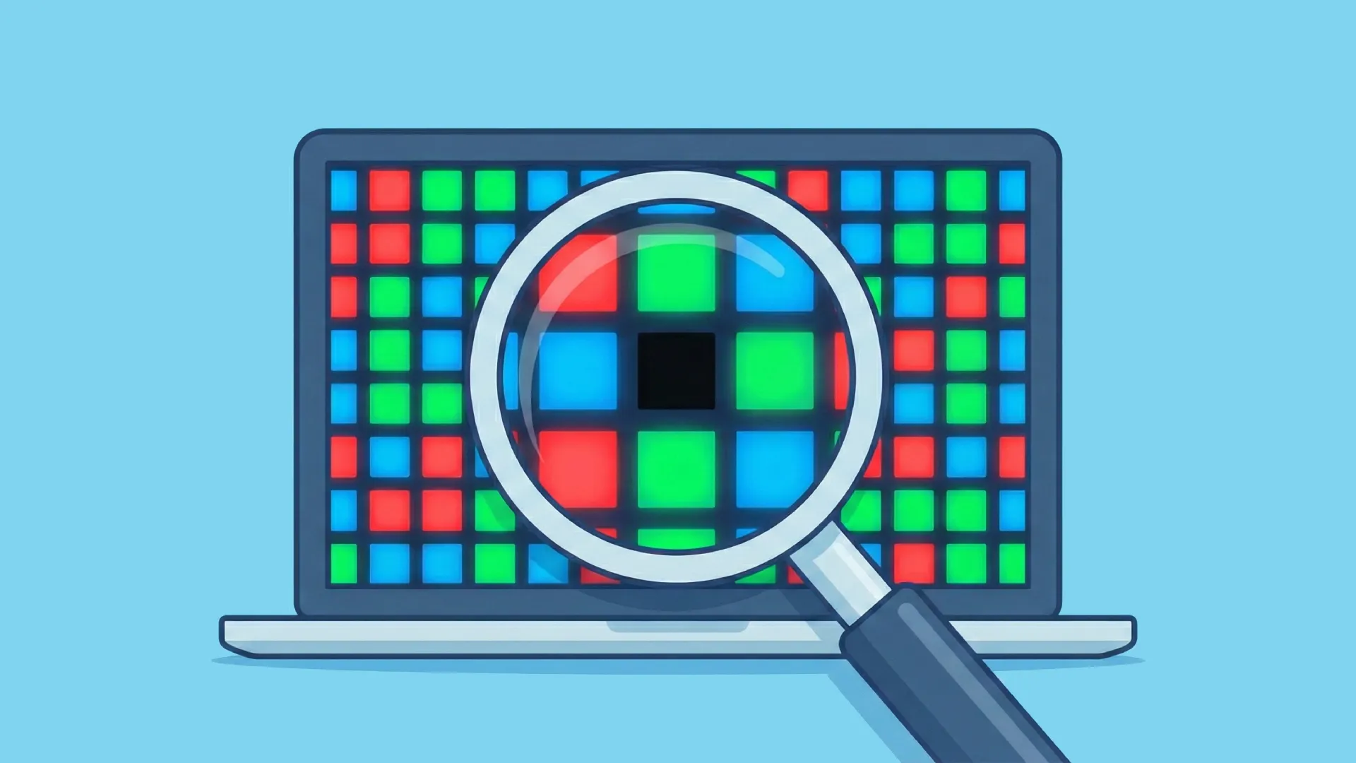 cover risoluzione dei pixel difettosi su schermi digitali