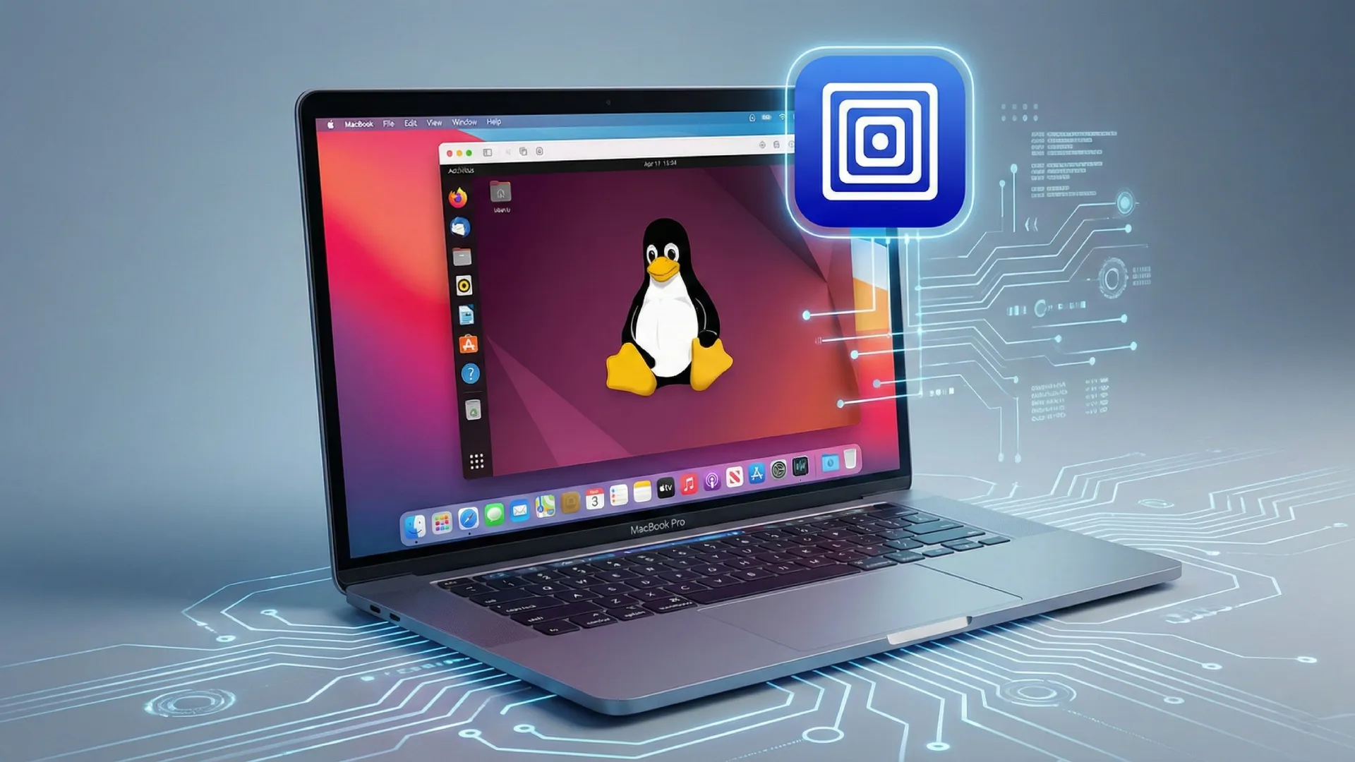 cover virtualizzazione di linux su apple silicon con UTM