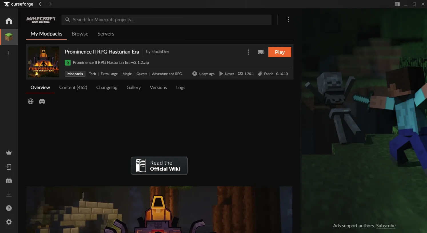 Screenshot Di Minecraft Su Curseforge 2