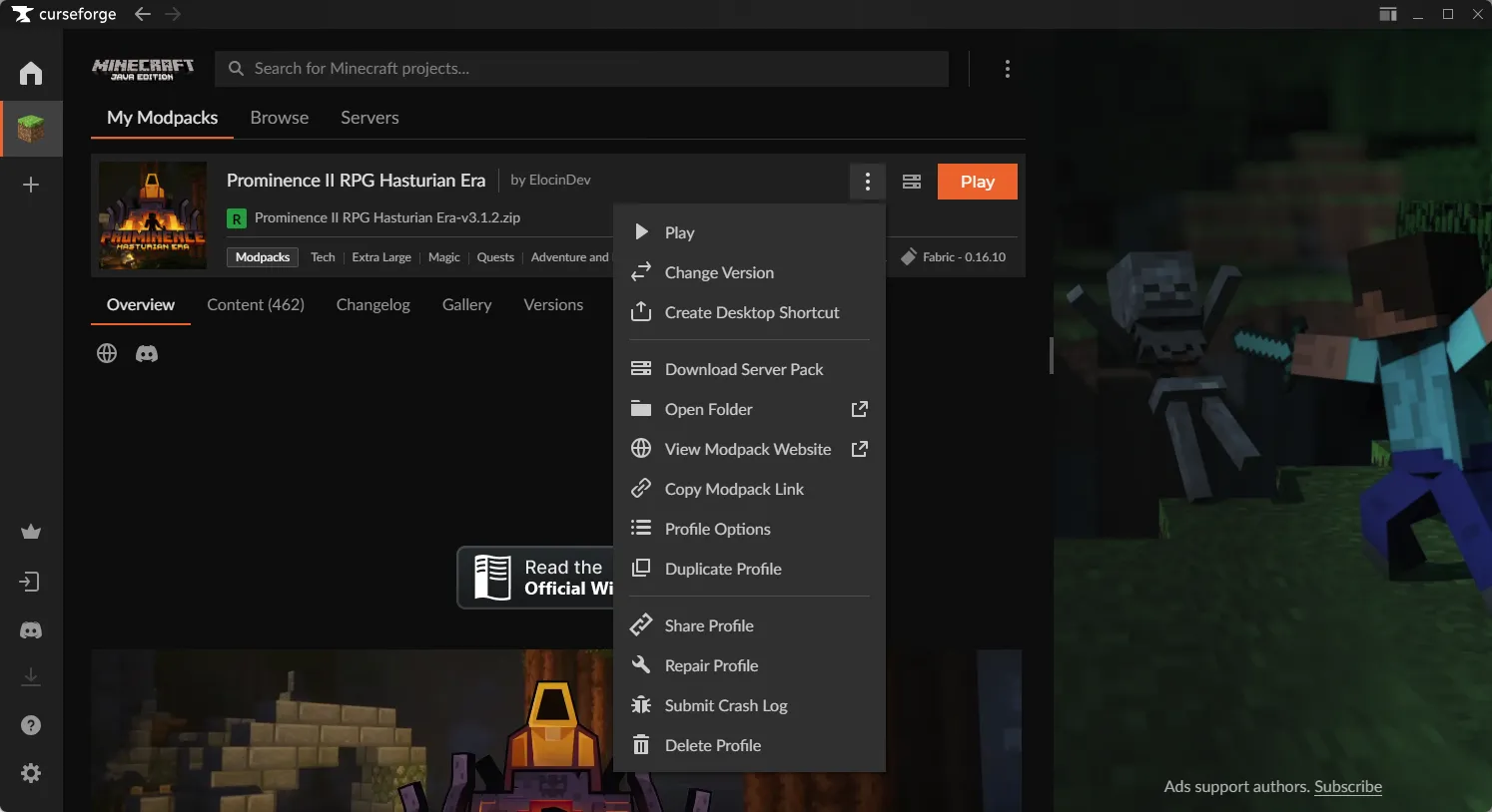 Screenshot Di Minecraft Su Curseforge 3